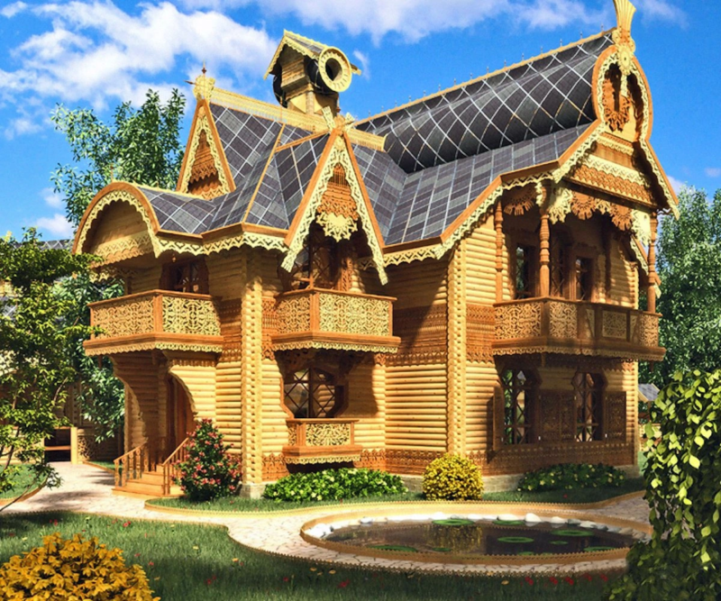 Russian Style Fairy Tale Houses